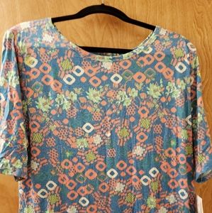 3xl nwt blue and pink julia dress lularoe